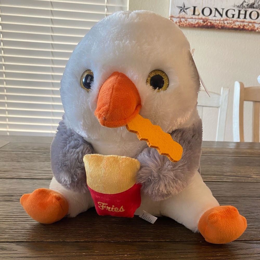 Seagull Plush Stuffy New with Tags Belly Buddies Approx 12” Tall Kids Toy